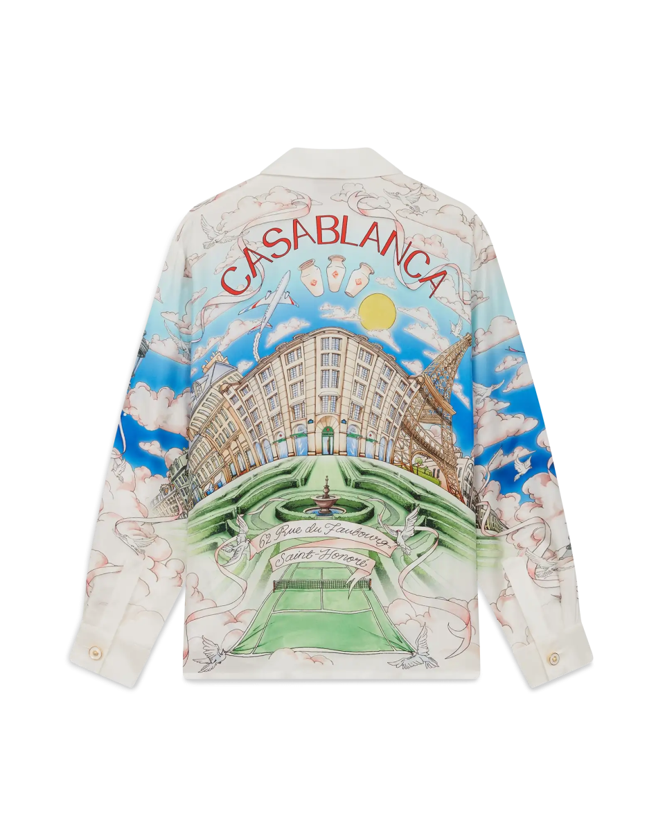 Paris Store Long Sleeve Silk Shirt