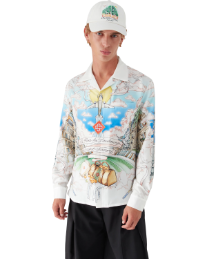 Paris Store Long Sleeve Silk Shirt
