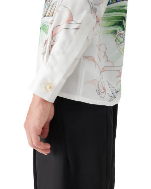 Paris Store Long Sleeve Silk Shirt