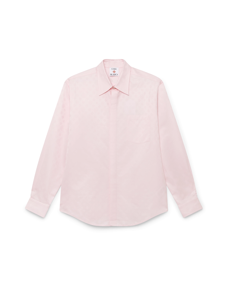 Cotton Monogram Long Sleeve Shirt