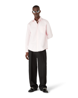 Cotton Monogram Long Sleeve Shirt