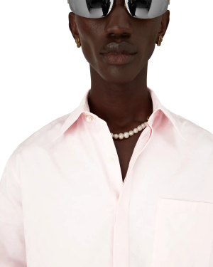 Cotton Monogram Long Sleeve Shirt