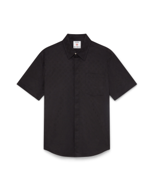 Cotton Monogram Short Sleeve Shirt