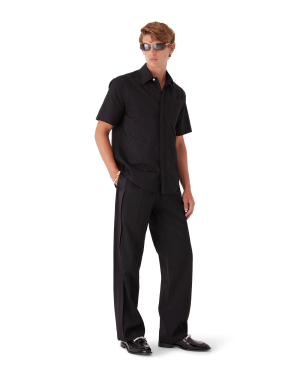 Cotton Monogram Short Sleeve Shirt