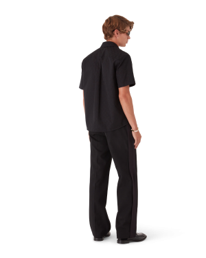 Cotton Monogram Short Sleeve Shirt