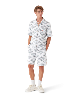 Jacquard Motif Short Sleeve Shirt