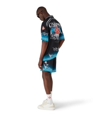 Blades Silk Satin Shorts