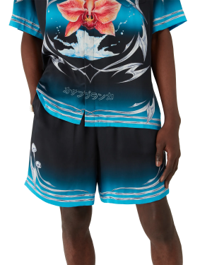 Blades Silk Satin Shorts