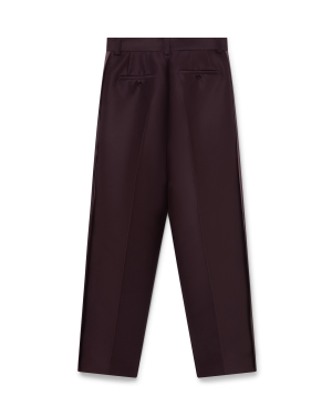 Blend Tailored Side Stripe Wool Silk Trousers