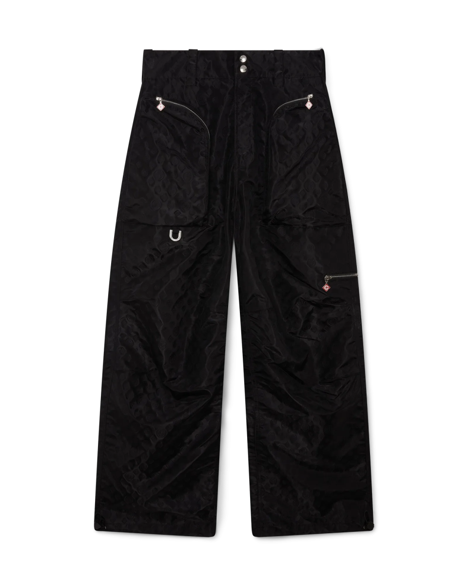 Nylon Jacquard Cargo Trousers