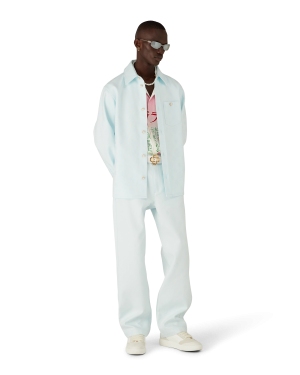 Cotton Monogram Workwear Trousers