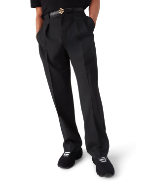 Wool Tailoring Pleated Trousers