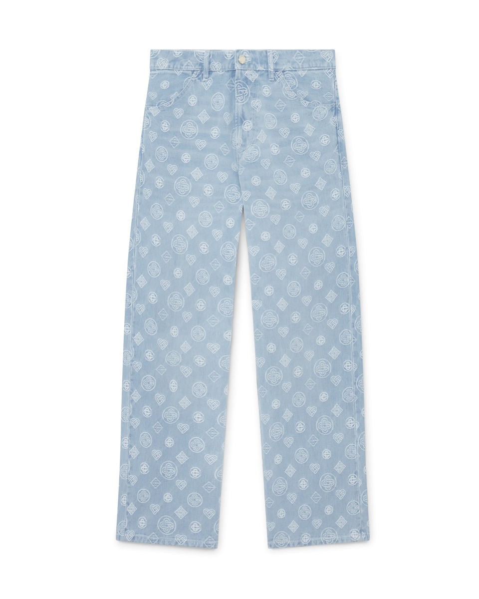 Denim Monogram Relaxed Fit Jeans