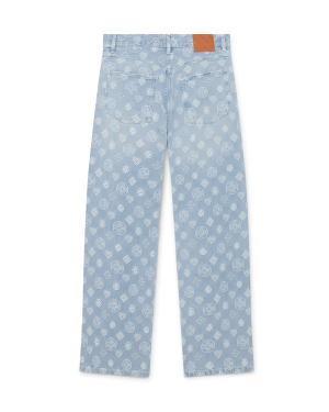 Denim Monogram Relaxed Fit Jeans