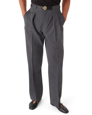 Wool Tailoring Belt Loop Trousers