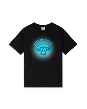 Airbrush Mushroom Logo Short Sleeve T-Shirt