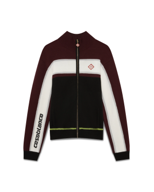 Stripe Merino Knit Track Jacket