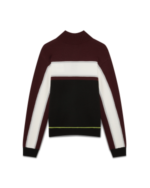 Stripe Merino Knit Track Jacket