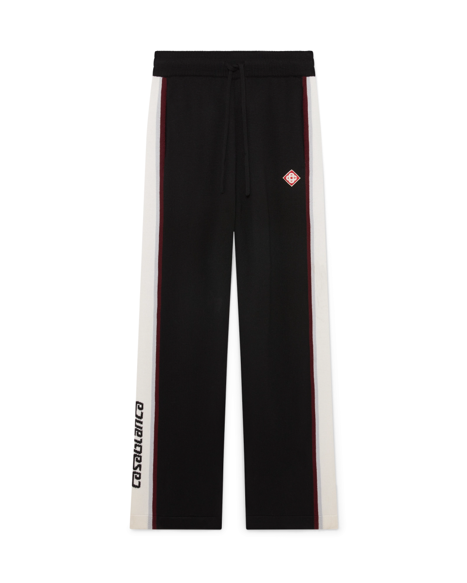 Stripe Merino Knit Trousers