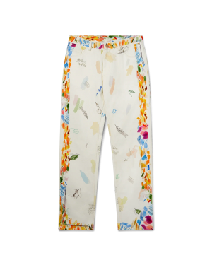 Work In Progress Printed Straight Leg Jeans