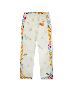 Work In Progress Printed Straight Leg Jeans