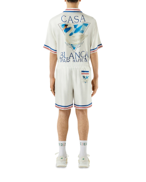 Casablanca Par Avion Silk Shorts