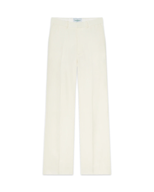 Silk Suiting Wide Leg Trousers