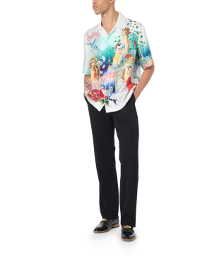 La Liaison Short Sleeve Silk Shirt
