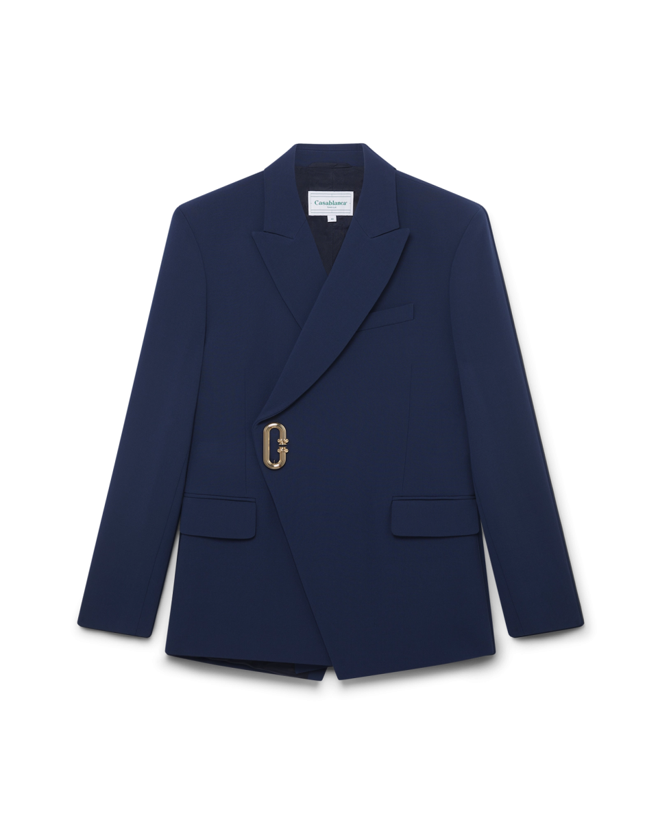 Asymmetric Double Breasted Jacket