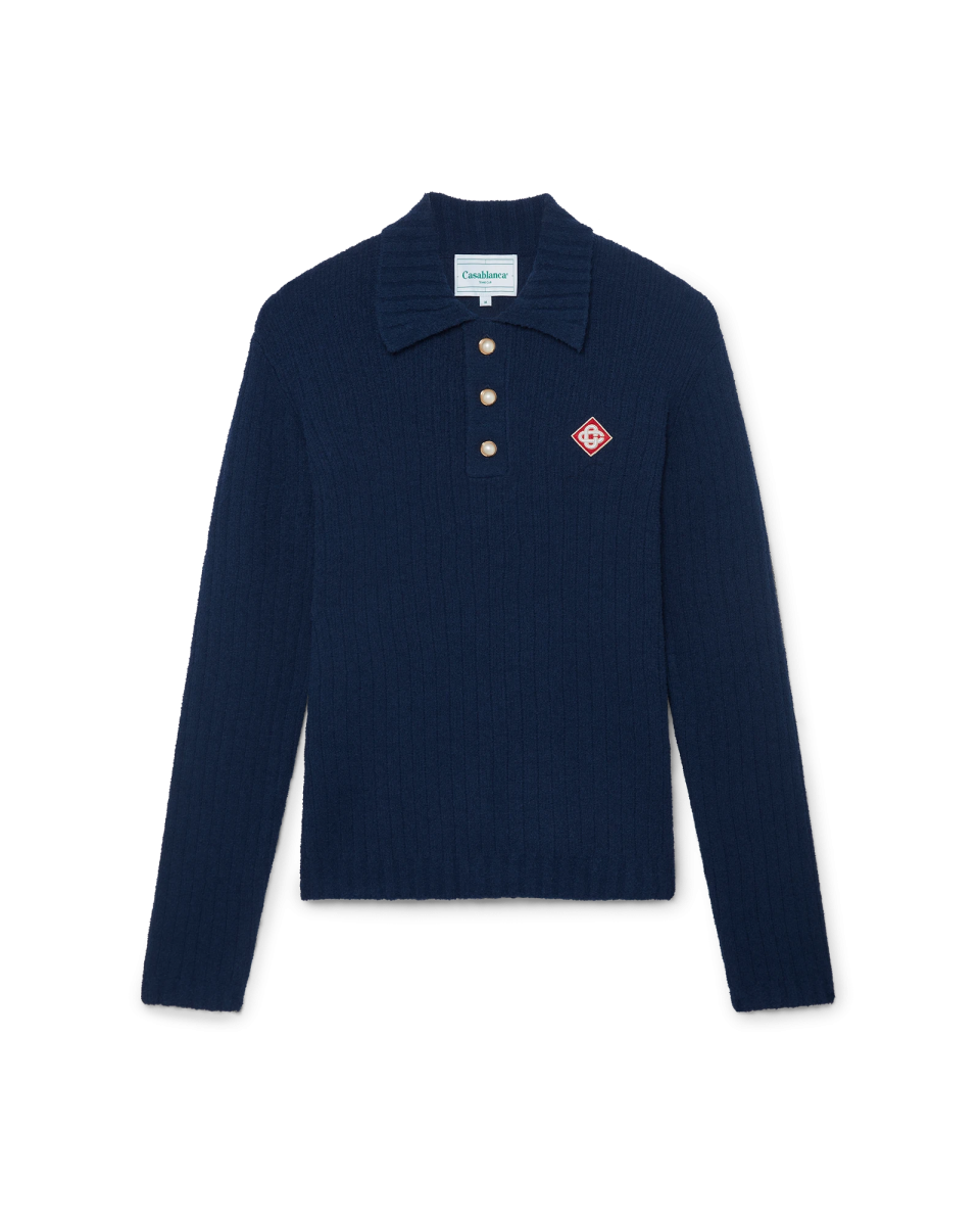 Boucle Polo Long Sleeve Shirt