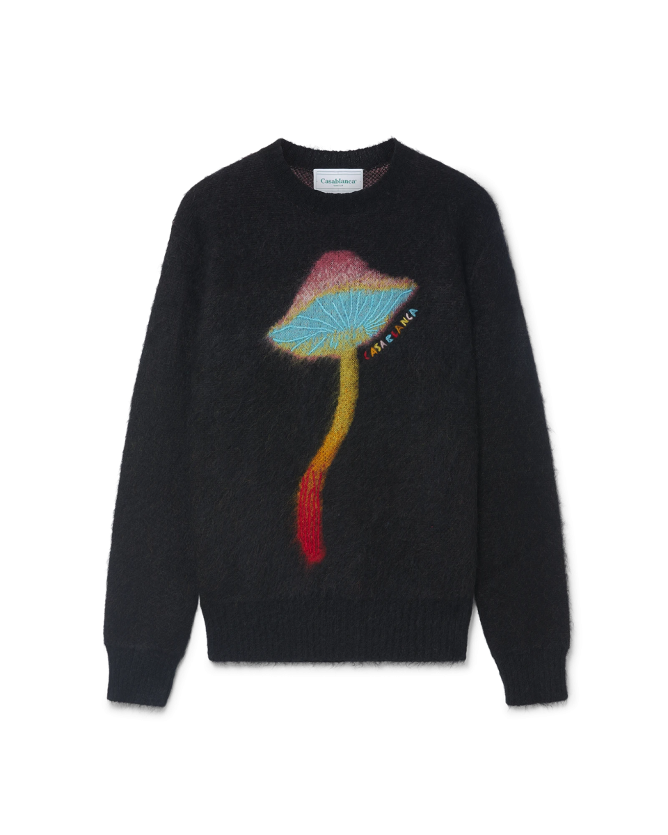 Rainbow Mushroom Mohair Jumper