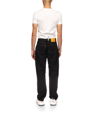 Jacquard Denim Jeans