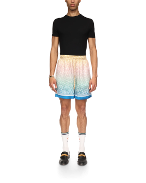 Gradient Monogram Silk Shorts