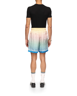 Gradient Monogram Silk Shorts