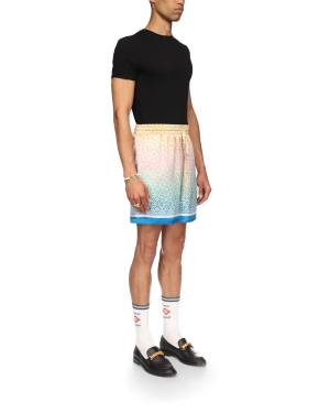 Gradient Monogram Silk Shorts