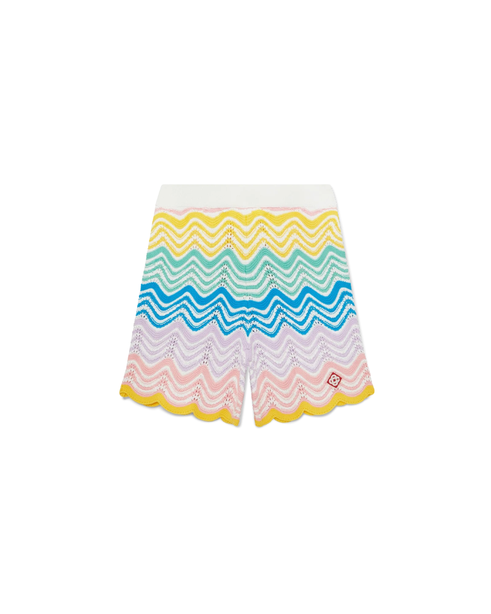 Gradient Wave Knit Shorts