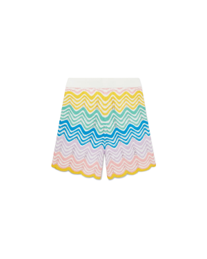 Gradient Wave Knit Shorts