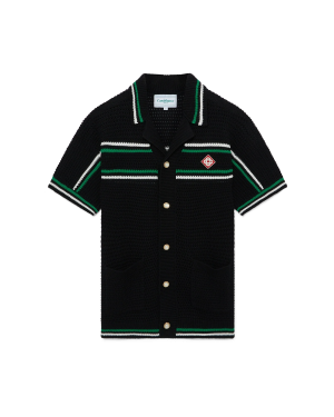 Tennis Short Sleeve Crochet Shirt