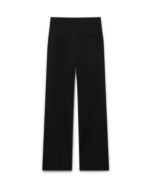 Straight Leg Wool Trousers