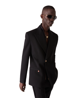 Wool Double Breasted Jacket