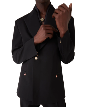 Wool Double Breasted Jacket