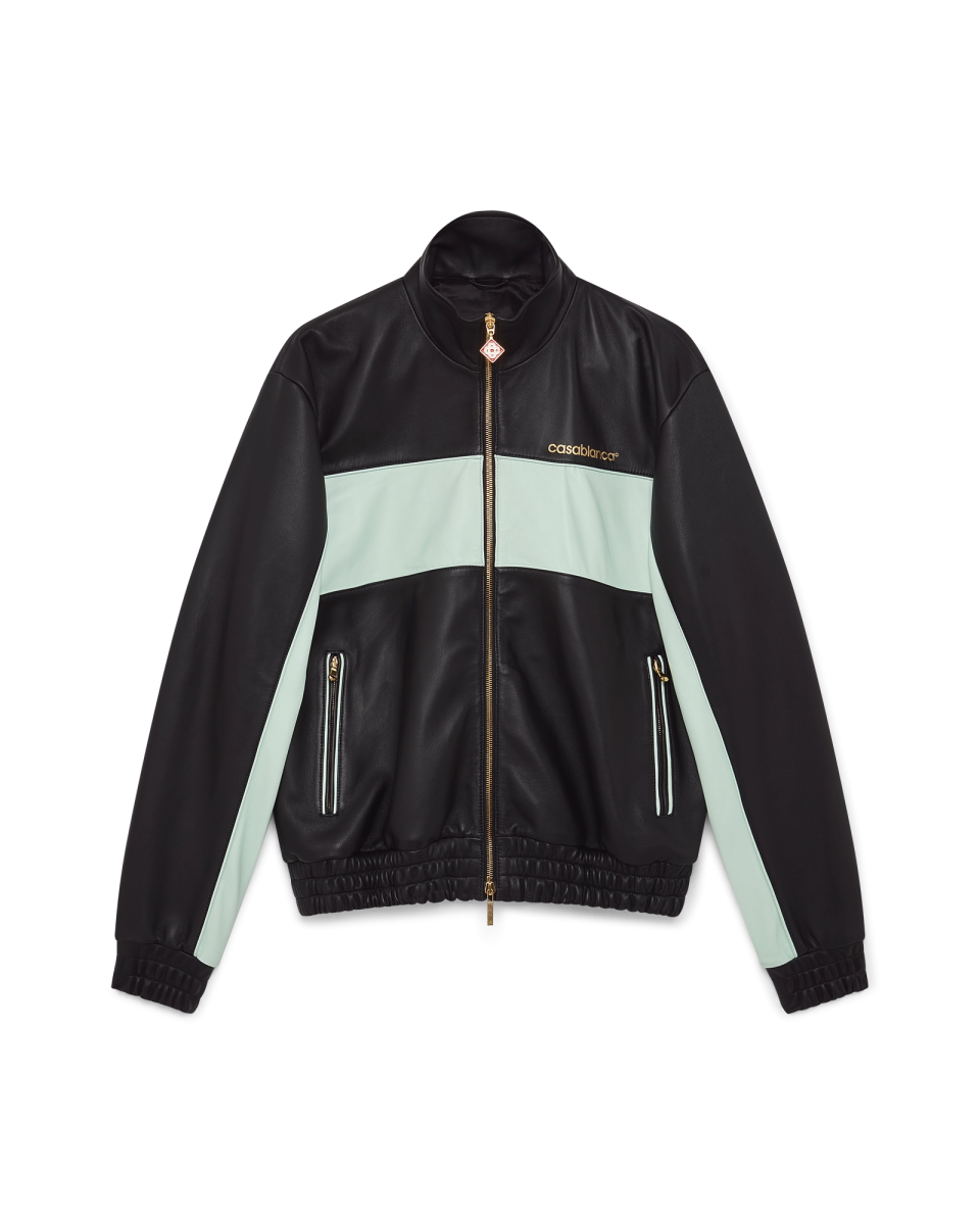 Leather Track Jacket