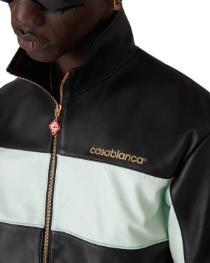 Leather Track Jacket