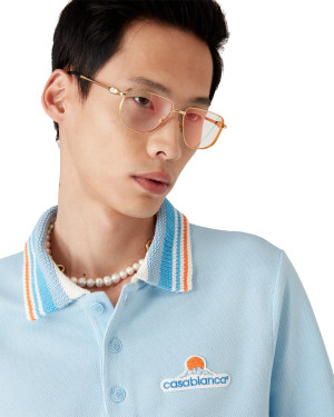 Knit Pique Short Sleeve Polo Shirt