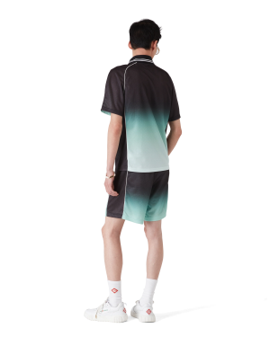 Gradient Monogram Jacquard Short Sleeve Football Shirt