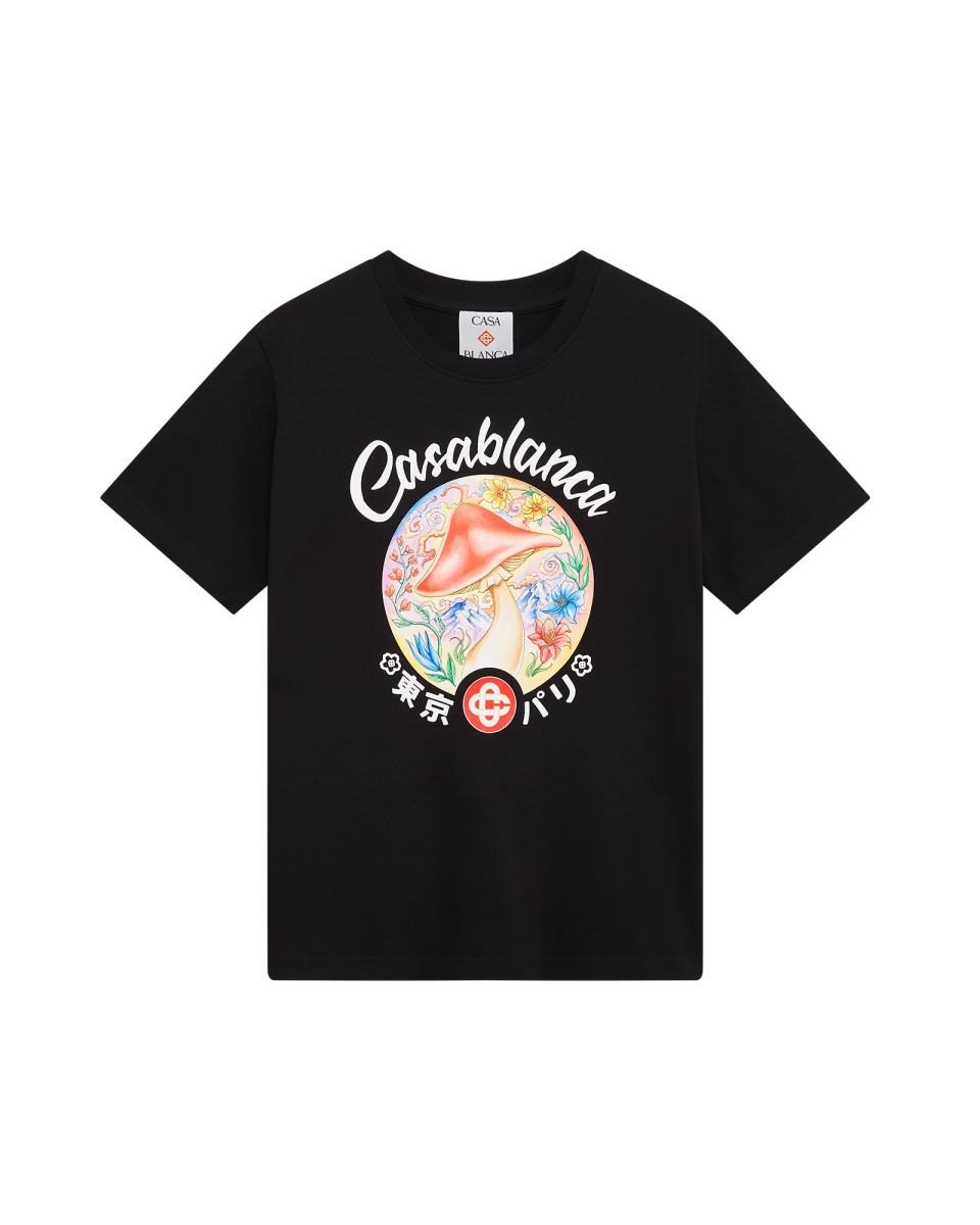 Mushroom Emblem Short Sleeve T-Shirt