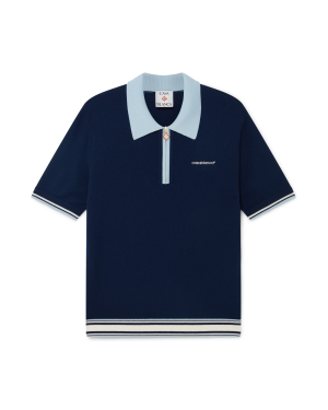 Merino Knit Tennis Polo Shirt