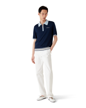 Merino Knit Tennis Polo Shirt