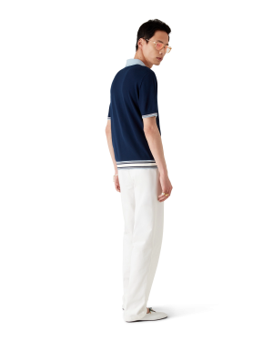 Merino Knit Tennis Polo Shirt