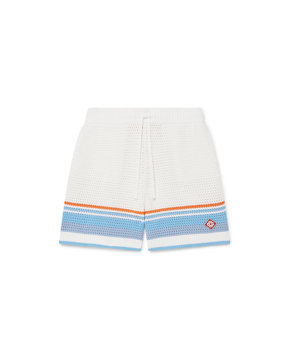 Cotton Tennis Crochet Shorts